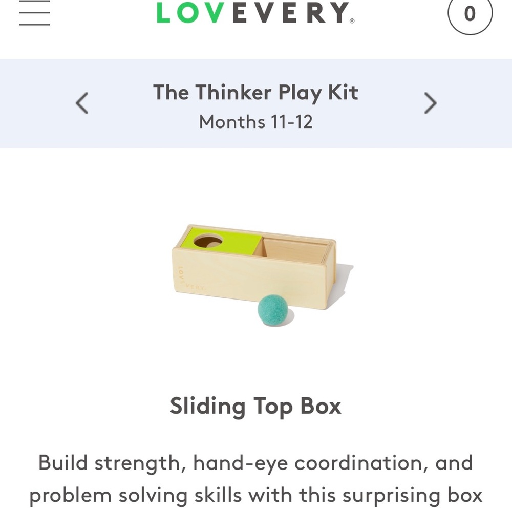 Lovevery sliding top box